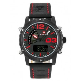 NAVIFORCE MEN'S WATCH - CYCLONE (zn036b) + BOXZEGAREK MĘSKI NAVIFORCE - CYCLONE - DUAL TIME (zn036b) + box