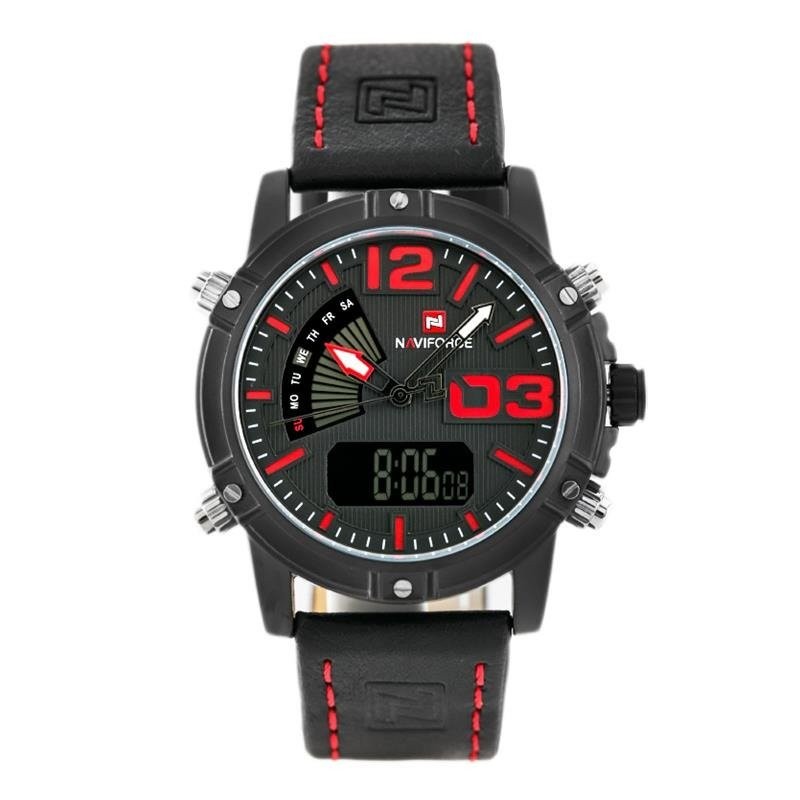NAVIFORCE MEN'S WATCH - CYCLONE (zn036b) + BOX  ZEGAREK MĘSKI NAVIFORCE - CYCLONE - DUAL TIME (zn036b) + box