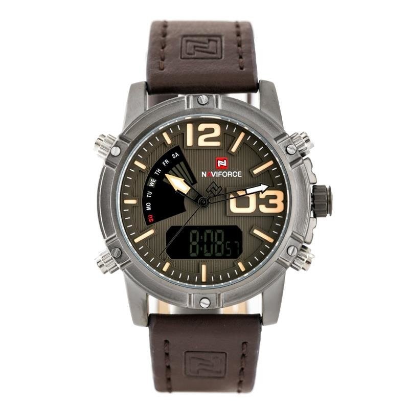 NAVIFORCE MEN'S WATCH - CYCLONE (zn036c) + BOX  ZEGAREK MĘSKI NAVIFORCE - CYCLONE - DUAL TIME (zn036c) + box