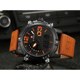 NAVIFORCE MEN'S WATCH - CYCLONE (zn036d) + BOXZEGAREK MĘSKI NAVIFORCE - CYCLONE - DUAL TIME (zn036d) + box