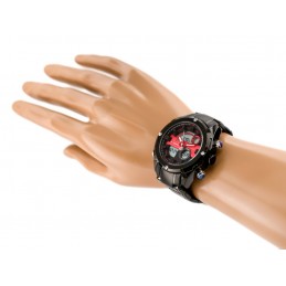NAVIFORCE GLOCK MEN'S WATCH (zn039c) - black/redZEGAREK MĘSKI NAVIFORCE GLOCK (zn039c) - black/red