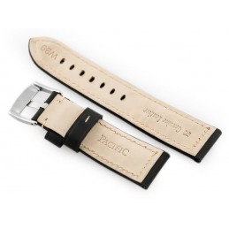 W29 leather watch strap - black - 22mmPasek skórzany do zegarka W29 - PREMIUM - czarny - 22mm