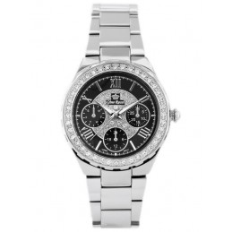 G. ROSSI WATCH - ALORE (zg646d) silver/black + BOXZEGAREK DAMSKI GINO ROSSI - ALORE (zg646d) silver/black + BOX