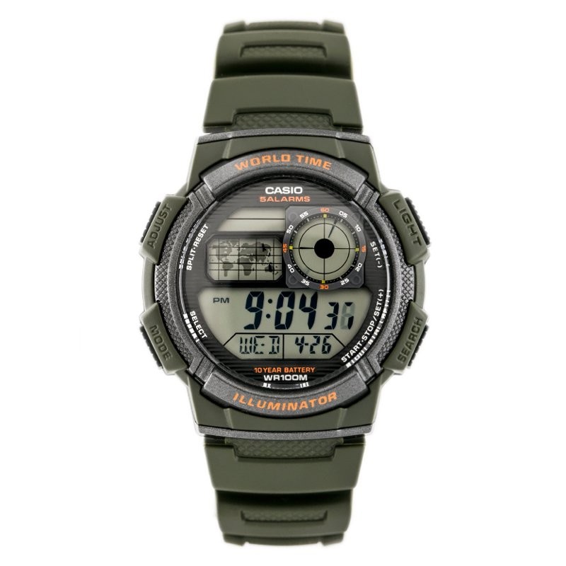 ZEGAREK MĘSKI CASIO AE-1000W 3AVDF (zd073b) - WORLD TIME + BOX  ZEGAREK MĘSKI CASIO AE-1000W 3AV (zd073b) - WORLD TIME