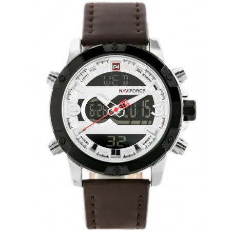 NAVIFORCE MEN'S WATCH - NF9097 (zn043a) - brown/silver