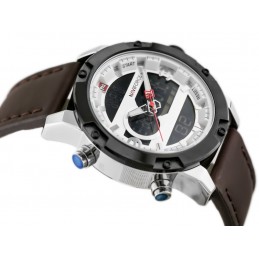 NAVIFORCE MEN'S WATCH - NF9097 (zn043a) - brown/silverZEGAREK MĘSKI NAVIFORCE - NF9097 (zn043a) - brown/silver