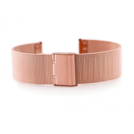 Bracelet 301RG - HQ mesh - rosegold - 18mm