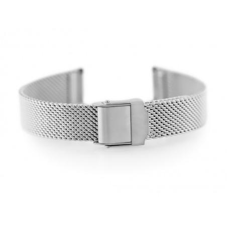 Bracelet 302S - HQ mesh - silver - 12mm