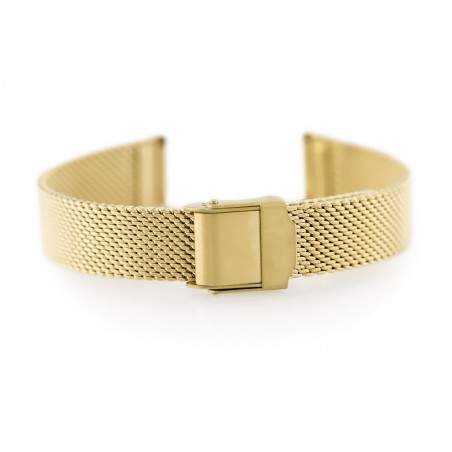 Bracelet 302G - HQ mesh - gold - 12mm