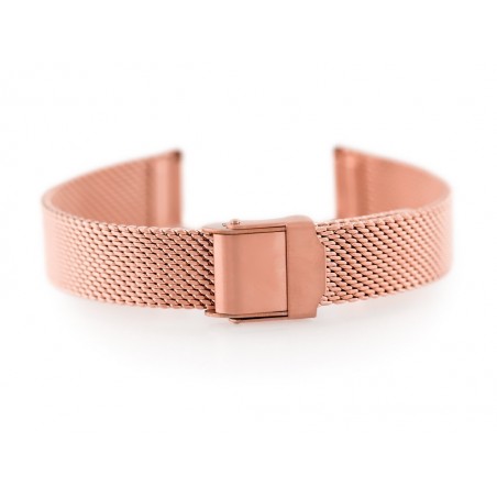Bracelet 302RG - HQ mesh - rosegold - 14mm