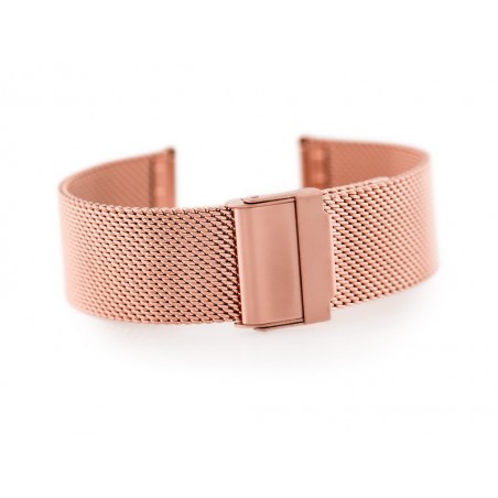 Bracelet 302RG - HQ mesh - rosegold - 18mm