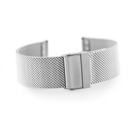 Bracelet 302S - HQ mesh - silver - 20mm