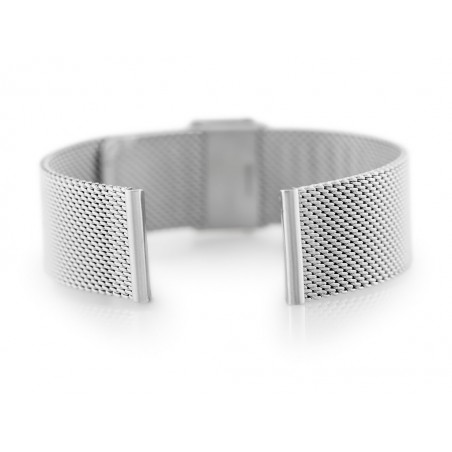Bracelet 302S - HQ mesh - silver - 22mm