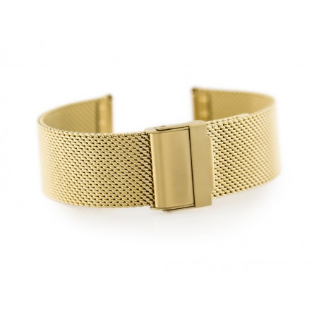 Bracelet 302G - HQ mesh - gold - 22mm