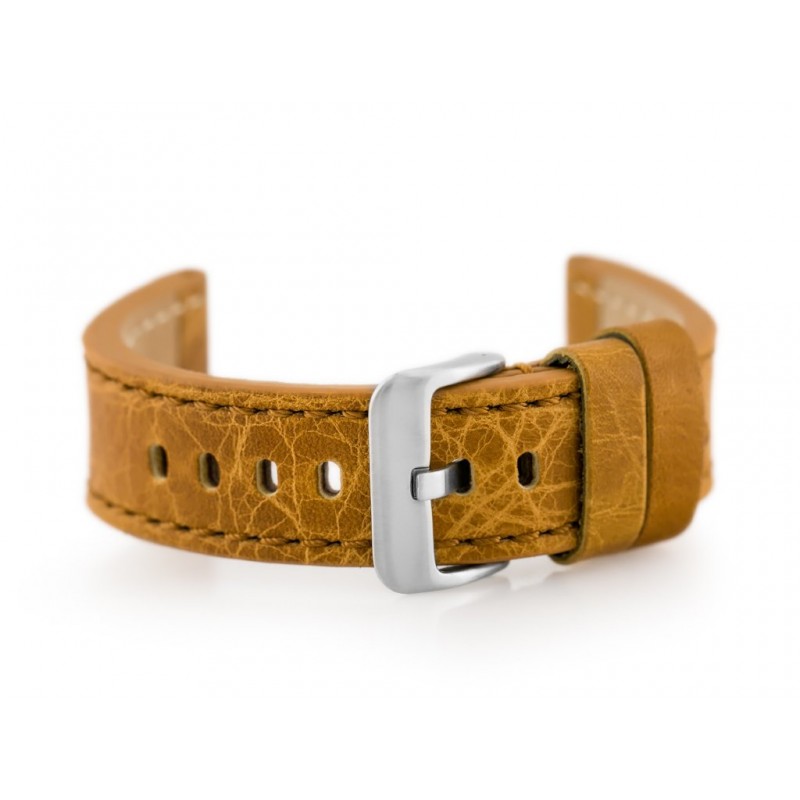 Leather watch strap W48 - PREMIUM - camel - 22mm  Pasek skórzany do zegarka W48 - PREMIUM - camel - 22mm