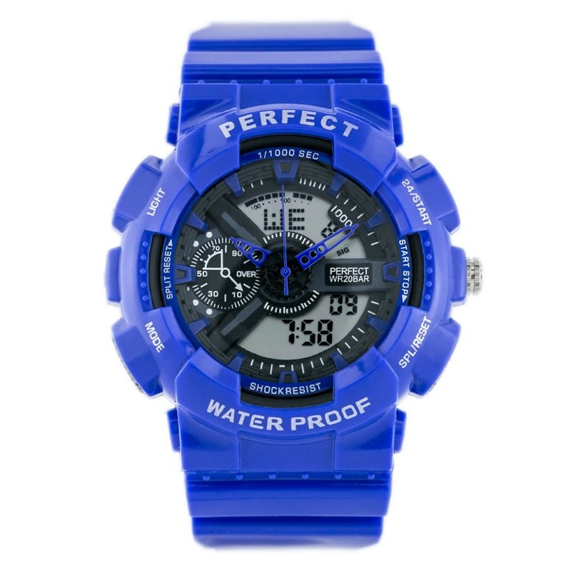MEN'S PERFECT SHOCK WATCH (zp219e) - blue  ZEGAREK MĘSKI PERFECT SHOCK (zp219e) - blue