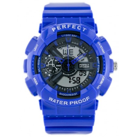 MEN'S PERFECT SHOCK WATCH (zp219e) - blue