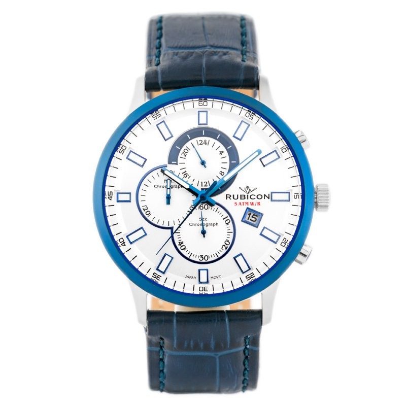 RUBICON RNCD71 MEN'S WATCH - CHRONOGRAPH (zr082d)  ZEGAREK MĘSKI RUBICON RNCD71 - CHRONOGRAF (zr082d)