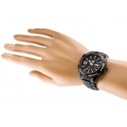NAVIFORCE MEN'S WATCH - NF9117 (zn059c) - black/rosegold + boxZEGAREK MĘSKI NAVIFORCE - NF9117 (zn059c) - black/rosegold + box
