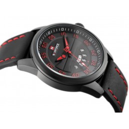 NAVIFORCE MEN'S WATCH - NF9124 (zn055e) + BOX - black/redZEGAREK MĘSKI NAVIFORCE - NF9124 (zn055e) + BOX - black/red