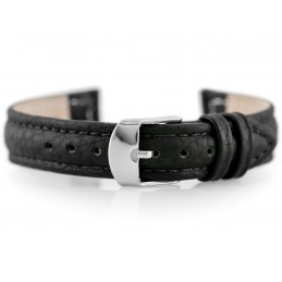 W71 leather watch strap - black - 14mmPasek skórzany do zegarka W71 - czarny - 14mm