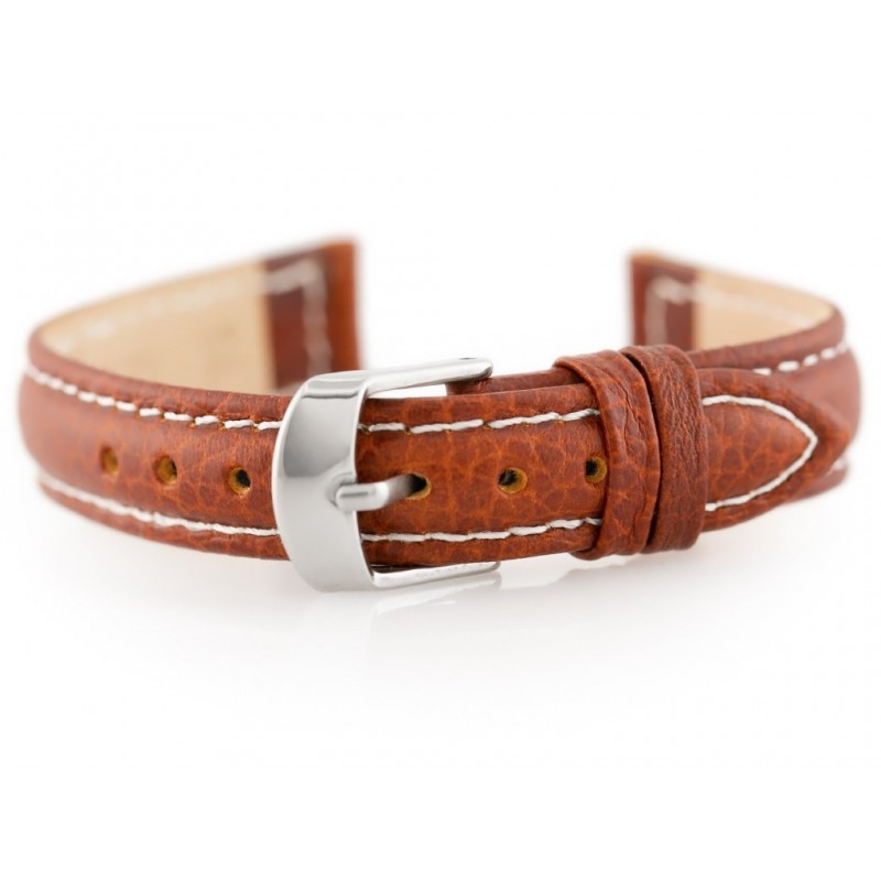 W71 leather watch strap - brown - 12mm  Pasek skórzany do zegarka W71 - brązowy - 12mm