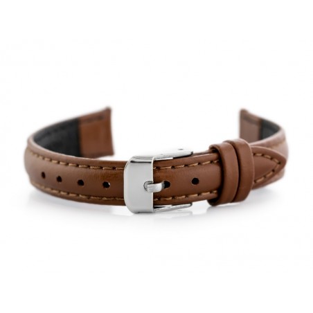 Leather watch strap - CASIO - camel - 12mm