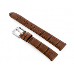 W57 leather watch strap - dark brown - 12mmPasek skórzany do zegarka W57 - ciemnobrązowy - 12mm