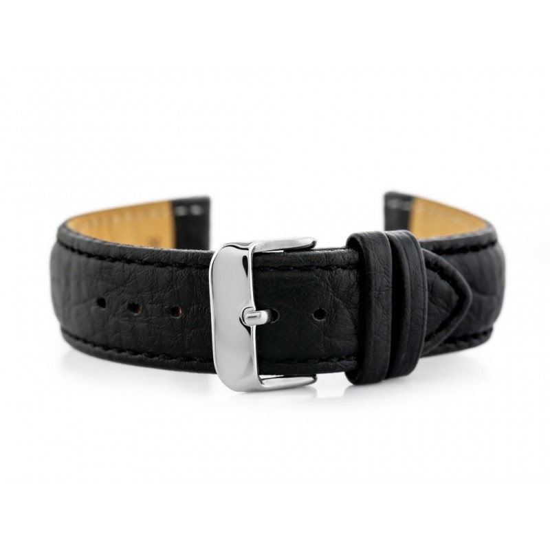 W05XL black leather watch strap - 22mm  Pasek skórzany do zegarka W05XL czarny - 22mm
