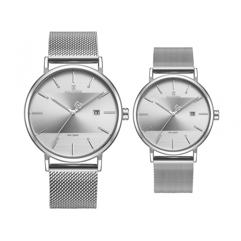 PRESENT SET OF 2 WATCHES (MEN'S AND WOMEN'S) NAVIFORCE - NF3008G+L (zn113a)  KOMPLET DWÓCH ZEGARKÓW NAVIFORCE - NF3008G+L (zn113a)