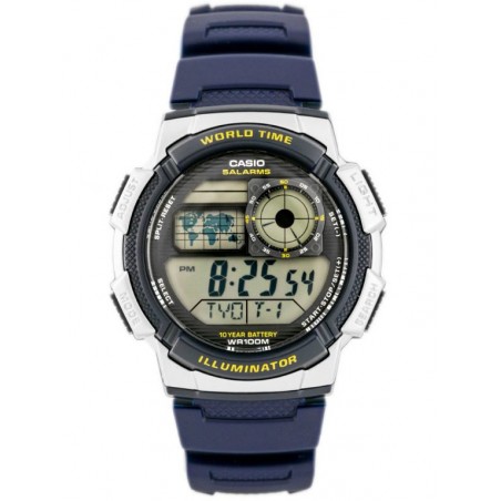 ZEGAREK MĘSKI CASIO AE-1000W 2AV (zd073e) - WORLD TIME + BOX
