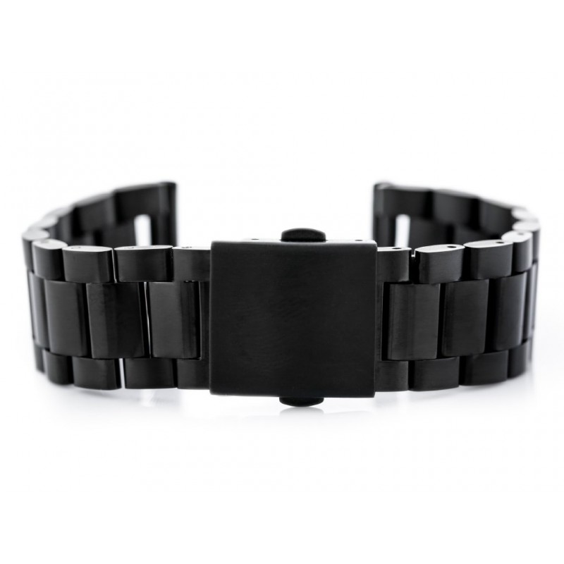 Pacific Model 1 solid bracelet - black 20mm  Bransoleta Pacific Model 1 solid - czarna 20mm