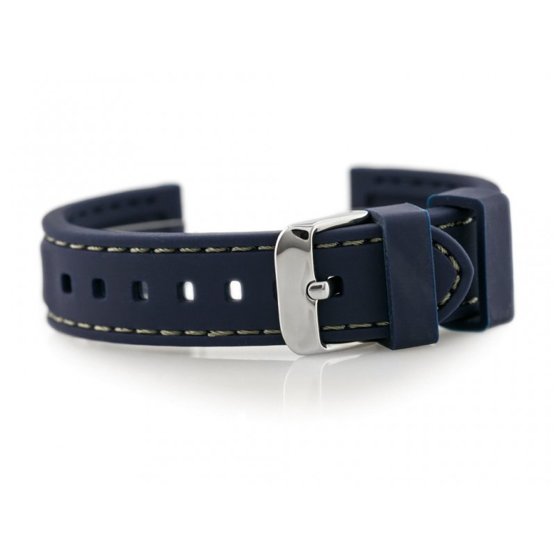 903N rubber watch strap - stitched - 18mm  Pasek gumowy do zegarka 903N - przeszywany - 18mm