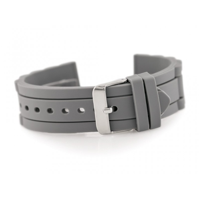 904T rubber watch strap - notched - 22mm  Pasek gumowy do zegarka 904T - karbowany - 22mm