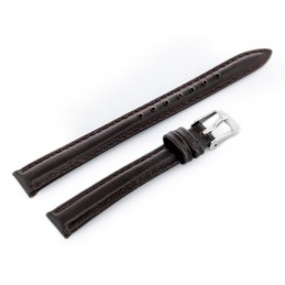 Watch leather strap - CASIO - dark brown IV - 12mmPasek skórzany do zegarka - CASIO - ciemnobrązowy IV - 12mm