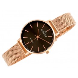 WOMEN'S WATCH BISSET BSBF30 (zb578m) - SAFETY GLASSZEGAREK DAMSKI BISSET BSBF30 (zb578m) - SZAFIROWE SZKŁO