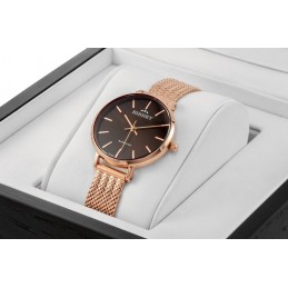 WOMEN'S WATCH BISSET BSBF30 (zb578m) - SAFETY GLASSZEGAREK DAMSKI BISSET BSBF30 (zb578m) - SZAFIROWE SZKŁO