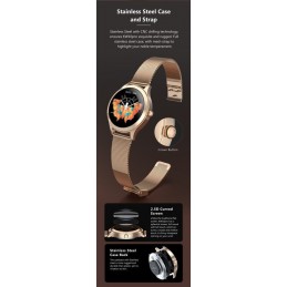 WOMEN'S SMARTWATCH G. Rossi SW014-4 gold (sg009d)SMARTWATCH Gino Rossi SW014-4 gold (zg325d)