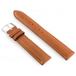 W83 leather watch strap - brown - 20mmPasek skórzany do zegarka W83 - brązowy - 20mm