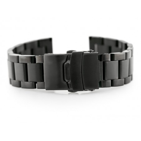 Pacific Model 3 solid bracelet - black 22mm