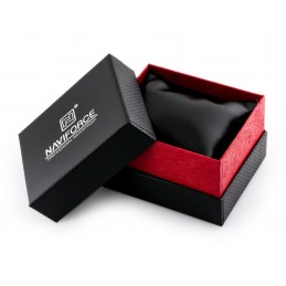 Gift box for watch - Naviforce - black and redPrezentowe pudełko na zegarek - Naviforce - czarno-czerwone