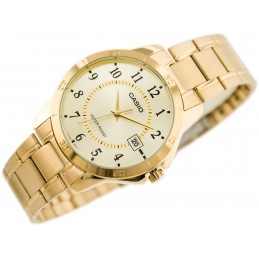 ZŁOTY ZEGAREK MĘSKI CASIO MTP-V004G-9B (zd047a) + BOXZEGAREK MĘSKI CASIO MTP-V004G 9B (zd047a)