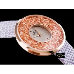 BISSET BSAE04 WOMEN'S WATCH - white/purple (zb541b)ZEGAREK DAMSKI BISSET BSAE04 - white/purple (zb541b)