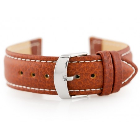W71 leather watch strap - brown - 22mm