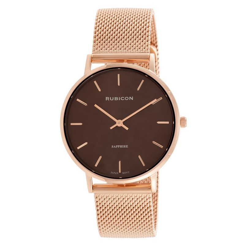 RUBICON RNBD76 WOMEN'S WATCH - GRAPHIC GLASS (zr619c)  ZEGAREK DAMSKI RUBICON RNBD76 - SZAFIROWE SZKŁO (zr619c)
