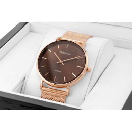 RUBICON RNBD76 WOMEN'S WATCH - GRAPHIC GLASS (zr619c)ZEGAREK DAMSKI RUBICON RNBD76 - SZAFIROWE SZKŁO (zr619c)