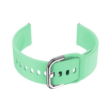 U01 smartwatch rubber strap - mint/silver - 18mm