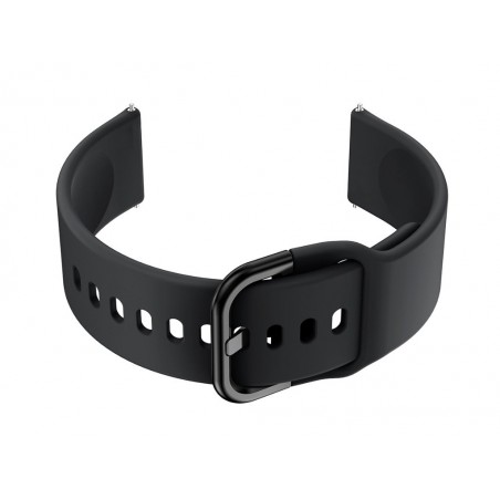 U01 smartwatch rubber strap - black/black - 20mm