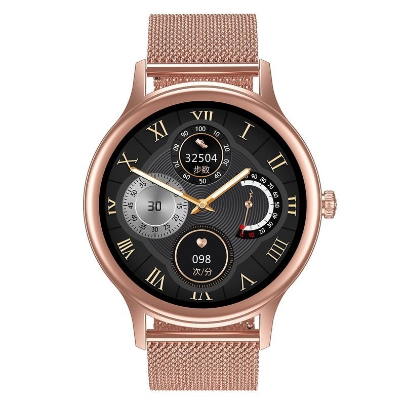 WOMEN'S SMARTWATCH PACIFIC 18-2 - BRANSOLET + BELT: Rosegold / White (sy015b)  SMARTWATCH PACIFIC 18-2 + dodatkowy PASEK (zy697b)