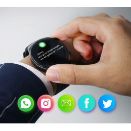 Men's SMARTWATCH Rubicon RNCE68 - MAKING CALLS (sr016b)SMARTWATCH Rubicon RNCE68 - silver/green (zr624b)